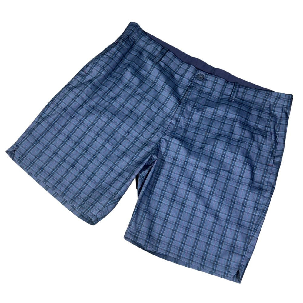 Tommy Bahama Golf‎ Shorts Mens 42 Blue On Par Fairway Plaid 9 Inch ST890021